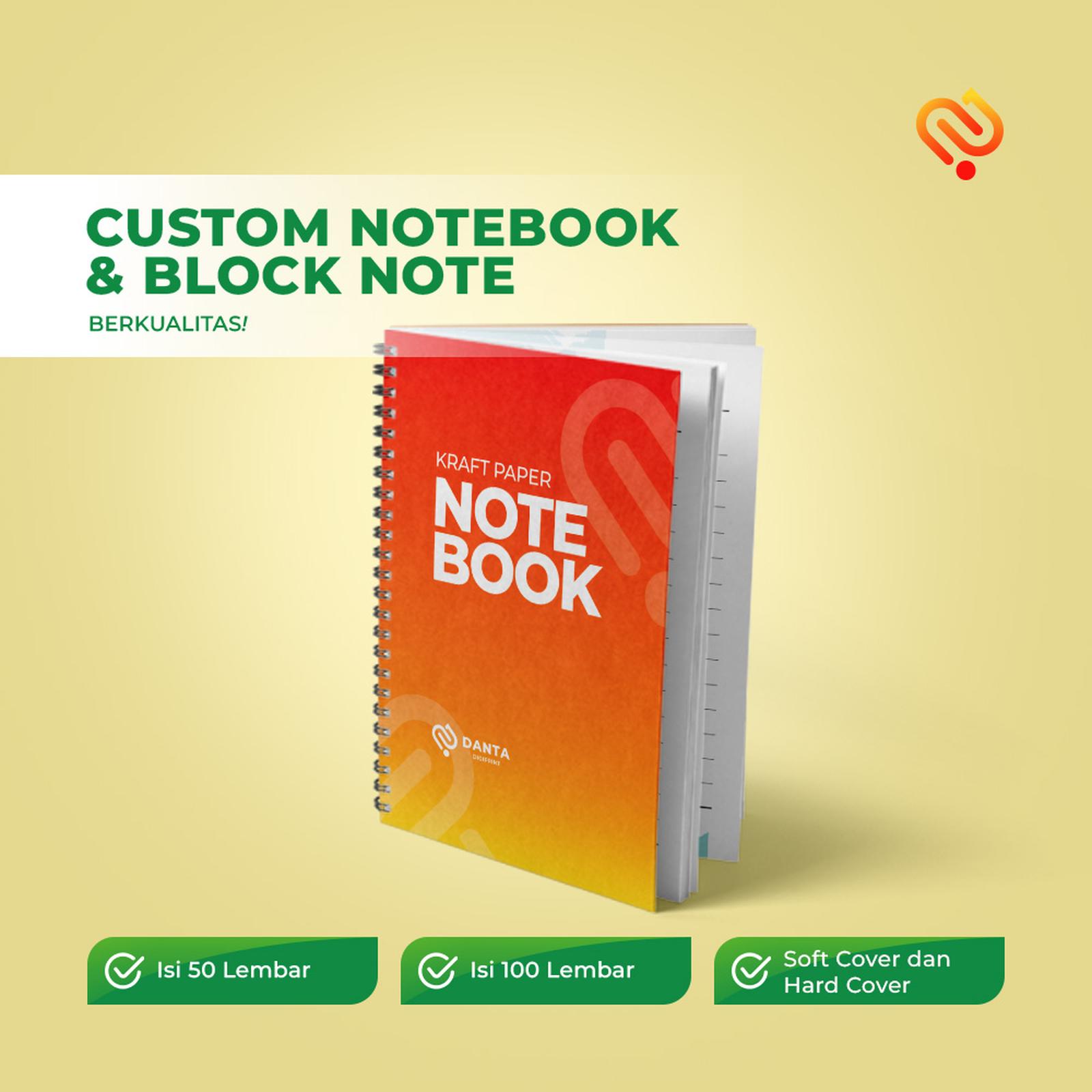 custom block note / note book isi 50 lembar dan 100 lembar custom block note / note book isi 50 lembar dan 100 lembar